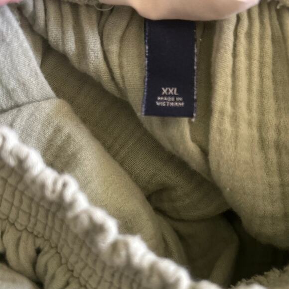 Universal Thread Dress 2X Green Puff Sleeve Gauzy Tier Boho Cowgirl Western - Picture 10 of 13